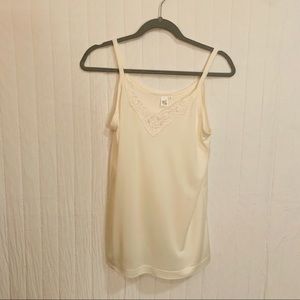 WinterSilks 100% Pure Silk White Tank Top